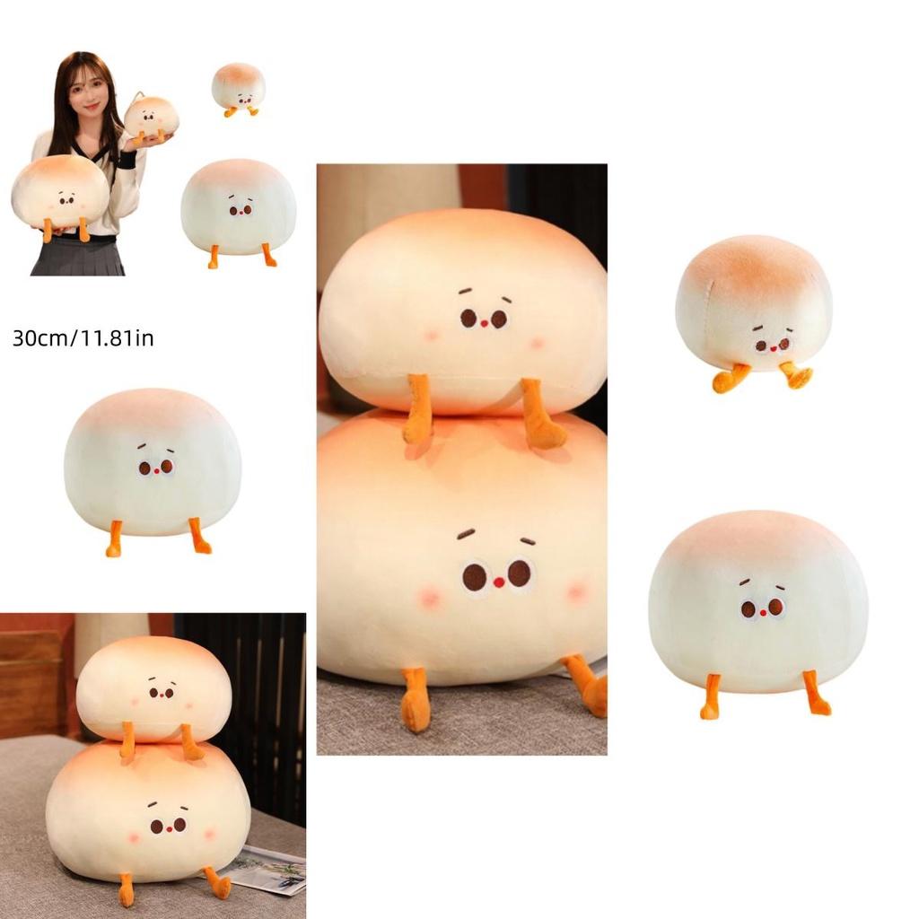 Cute Little Bread Pillow Creative New Bread Doll Plush Toy Adorable Dumpling Children's Stuffed Toy