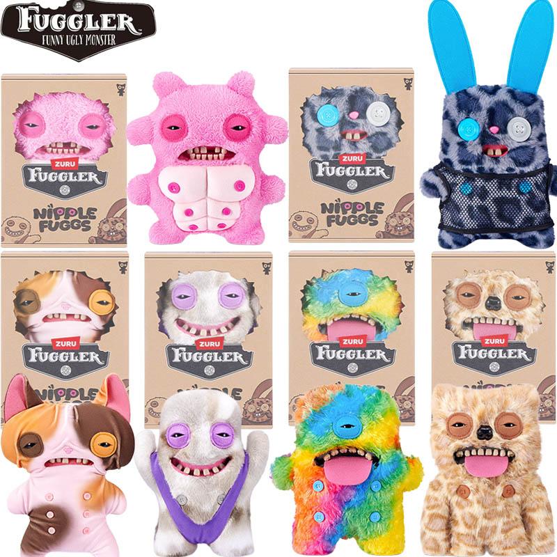 Zuru Genuine Funny Ugly Monster Plush Toy Nipple Fuggs Trendy Collectible Stuffed Doll For Adult Collection