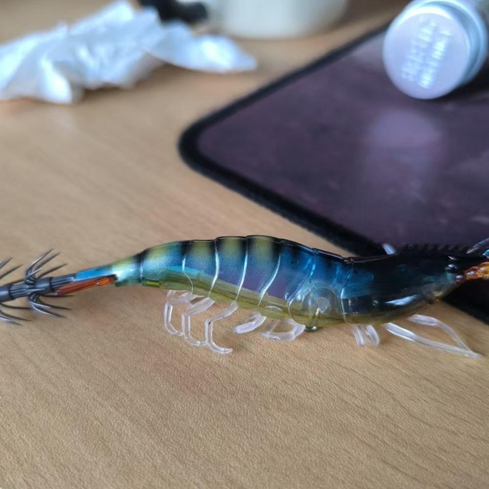 9cm Size Squid Jig Shrimp Hook 11g Weight Artificial Calamar Cuttlefish Shape Egi Design Slow Sinking Lure Bait Fishing