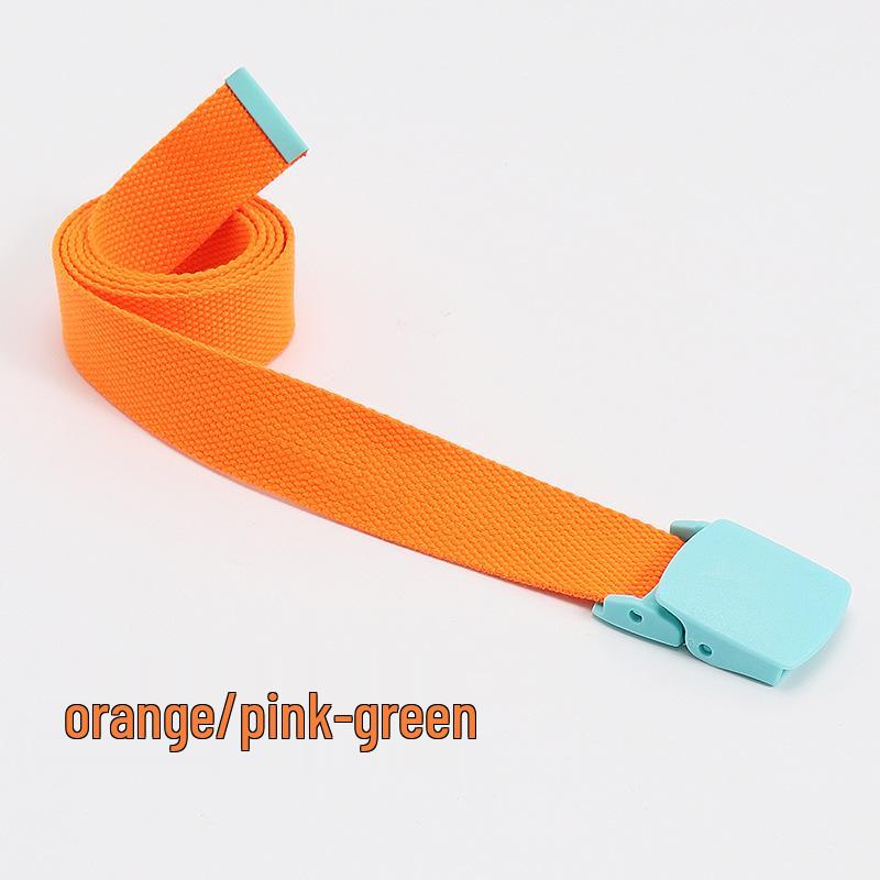 

Korean Style Color Block Canvas Belt for Students, Youth, and Outdoor Activities 125 cm