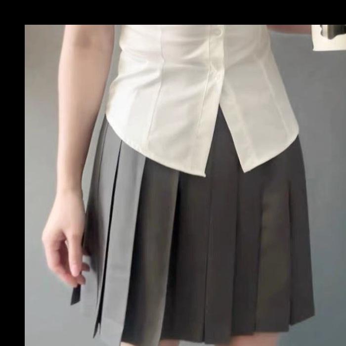 Women's Slim-Fit Waist-Cinching Academic Style White Shirt - Long/Short Sleeves, Ideal for Autumn/Winter