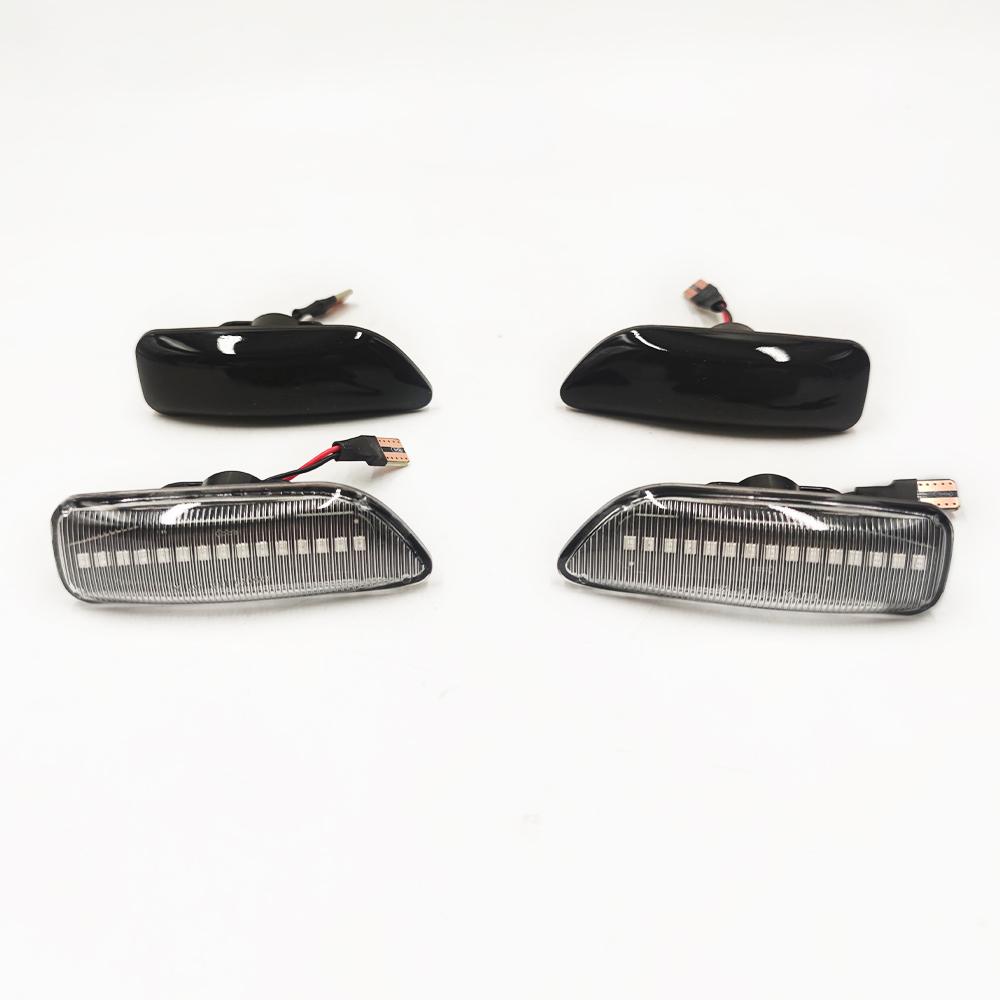 Bernsteinfarbener LED Seitenmarkierungs-Blinker Blinkleuchte für Volvo XC90 S80 XC70 V70 S60 2001-2009 Dynamische Lichtanzeigeleuchte