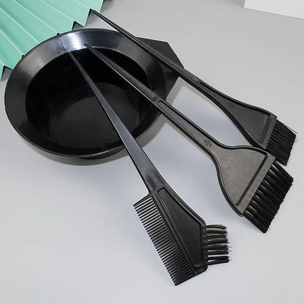 4Pcs/Set DIY Hair Dyeing Kit Salon Hair Dye Tools New Stirring Brush  For Hair Coloring Bleaching