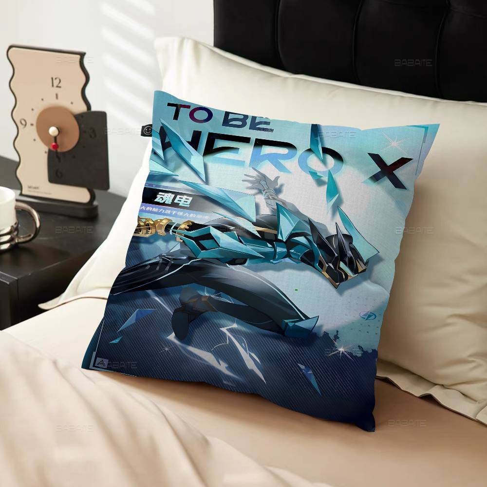 To Be Hero X Anime Pillow Covers Cartoon Sofa Decorative Home Double-sided Printing Short Plush Cute Cushion Cover