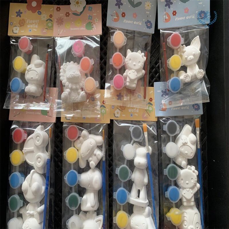 JINXI Cartoon Plaster Doll DIY Painting Kit