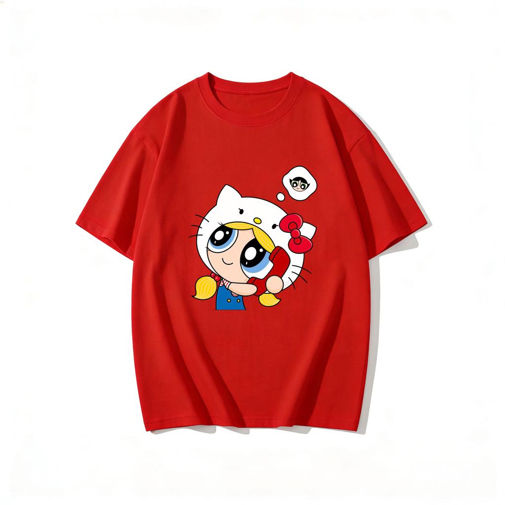 2026 Girls Super Powerful Blouse Training Streetwear Tshirts Womens Tee Highquality Fitness Family Matching Outfits Summer Top