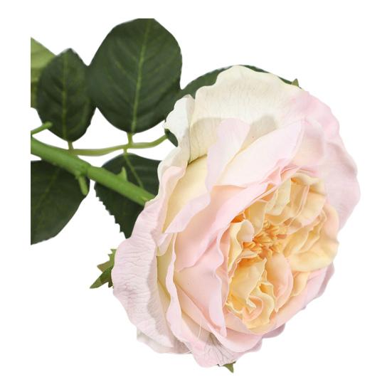 Real Touch Artificial Rose Flower 24.8" Long Stem Fake Rose Flower Realistic Big Bloom Rose Bouquet for Wedding Party Floral Arrangement Vase Decor
