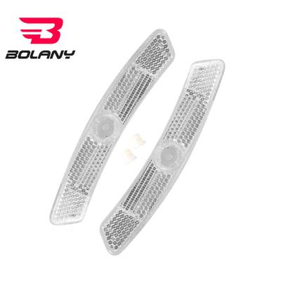 1 conjunto de refletor de raio de bicicleta duplo reflexivo de alto brilho com fixação por pressão de 170 graus reflexão favo de mel peça de refletor de raio de bicicleta