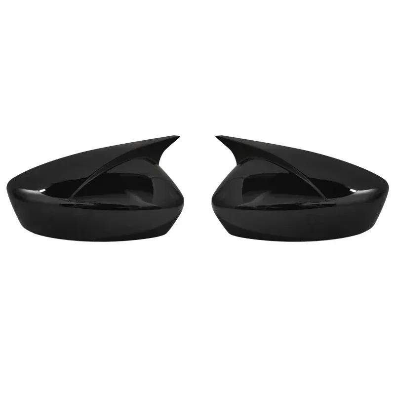 For Mazda 6 Atenza 2018- 3 Axela 2014-2018 ABS Car Rearview Side Mirror Cover Wing Cap Exterior Door Trim Adhesive Sticker