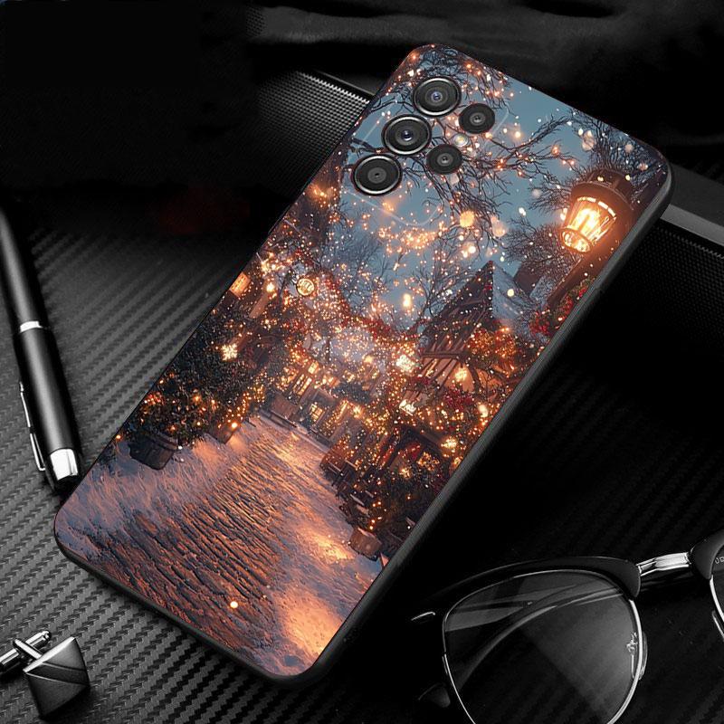 

Phone Case For Samsung Galaxy S25 S24 S23 S22 S21 Ultra S24 S23 S22 S21 S25 Plus S24 S25 FE Winter Snow Light Sceneary S24 FE