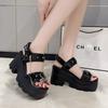 Sexy Women Sandals Platform Open Toe Metal Chain Fashion Design Casual Shoes Cosplay Outdoor Wear Citywalk Sandals Sandalias New
