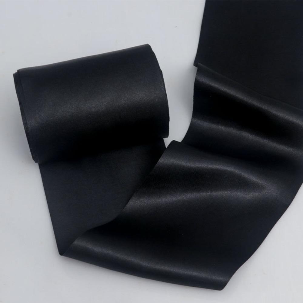 15cm Width Satin Ribbon Satin Material 20 Meters Roll Gift Wrapping Ribbon Multicolored Simple Decorative Ribbon Gift Wrapping L чёрный