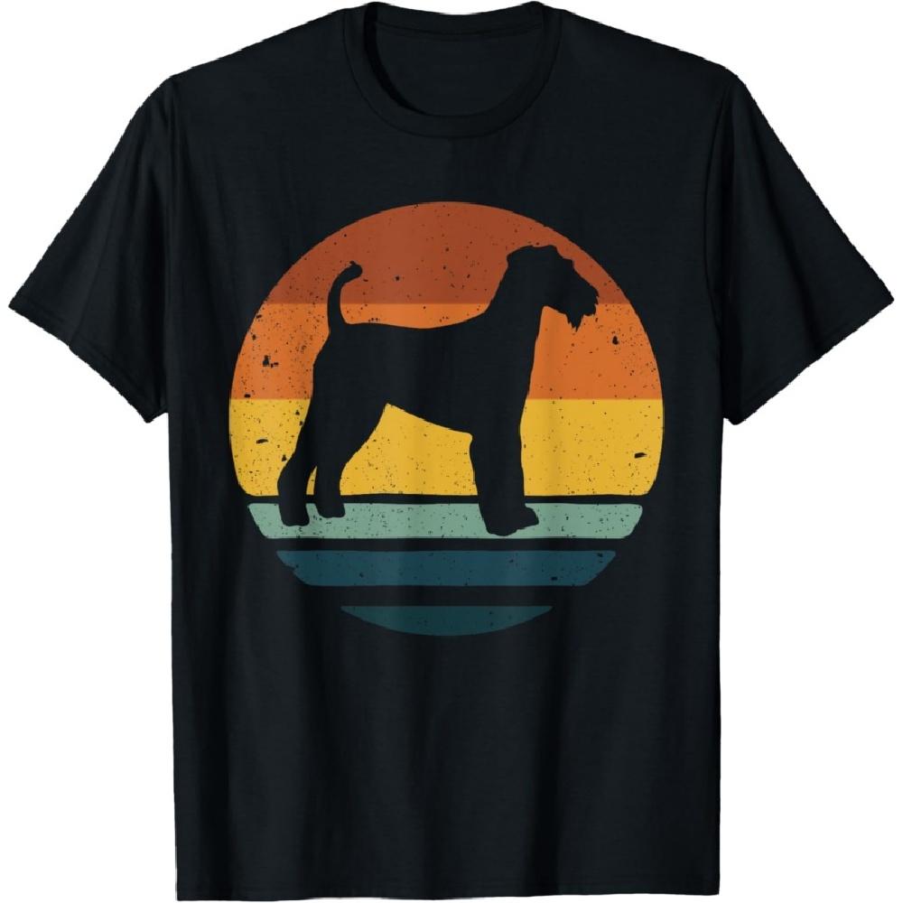 

Airedale Terrier Vintages Retro Dog Mummy Dad Gift Men Women Girls Kids T-Shirt S