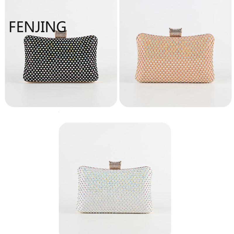 Diamonds Evening Clutch Bags for Women 2025 New Chain Sling Shoulder Bags Party Fashion Dinner Rhinestone Clutches and Purse Sac