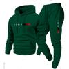New Men's Pullover Hooded Sweater Printed Logo Letter Loose Sweater Jacket Long Sleeve Trousers Cover