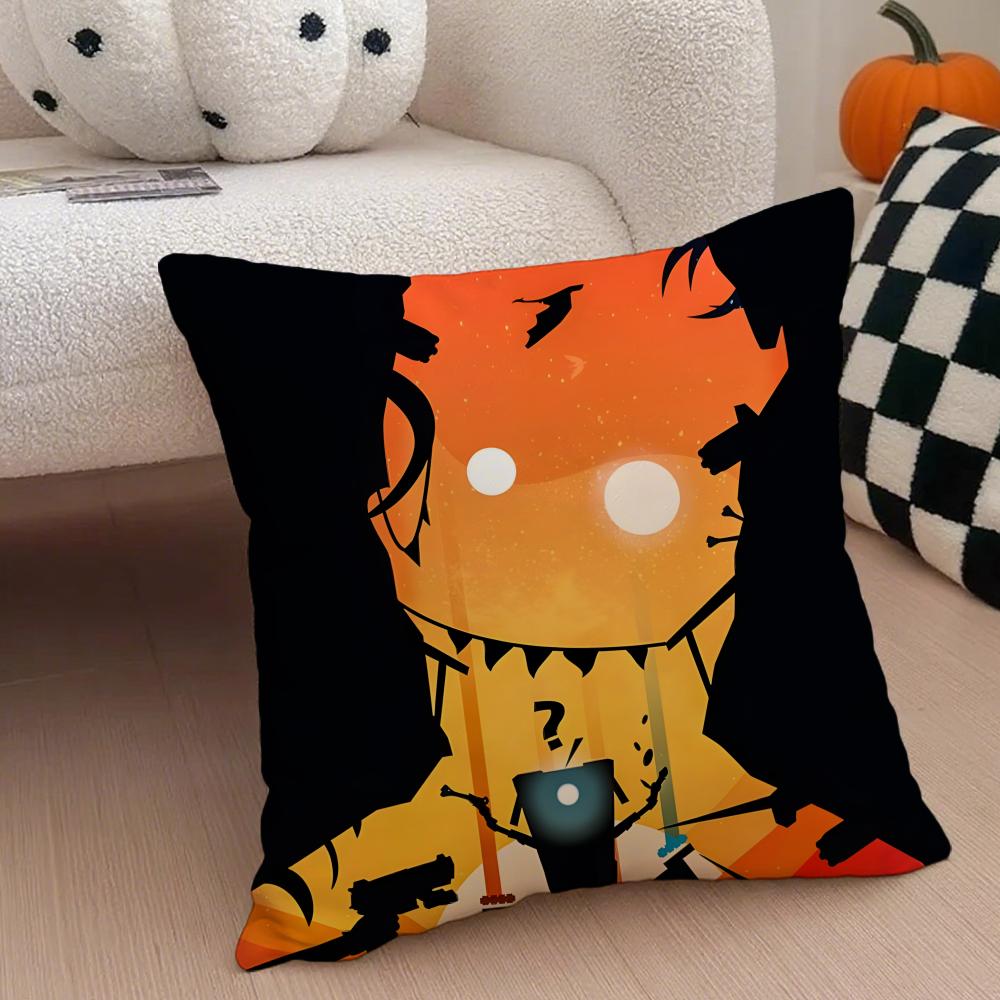 Chaotic and Irreverent BBorderlands Game Cushion Cover Throw Pillow Cover Hidden Button Durable Polyester Chair Cushion
