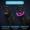 LED Dog Collar USB Rechargeable Light Up Dog Collars, Lighted Dog Collar Glowin The Dark, Flashing Lights for Your Walking Night