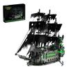 Hallisun Pirate Ship Model Building Block Ghost Ship Flying Miniature Building Assembly Miniature High For Boys and Ages 1573 Pieces Set, Dutchman,