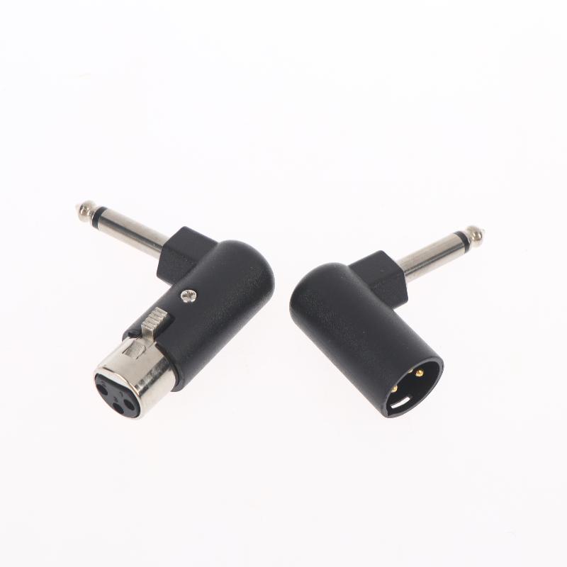 1/2Pcs XLR Plug Male/Female To 6.35mm Male Adapter 3-Pin Balanced Audio Interface For Microphones Speakers Audio Interfaces