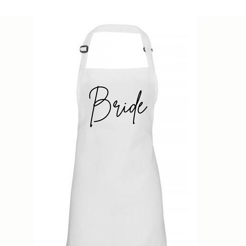 Preto branco Noiva Noivo Dia do Casamento avental terno vestido capa para primeiro jantar sr. sra. Chá de Panela Festa de Despedida de Solteira Café da Manhã