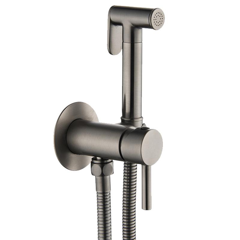 Bidet Faucet Stainless Steel Portable Toilet Bidet Sprayer Set Toilet Faucet Hygienic Shower Hot Cold Water Shoer Head