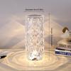 Bedroom Projection Light 16 Color Touch Adjustable Bedside Night Light Romantic Diamond Light Dining Table Decoration Light Crystal Rose Desk Light