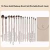 Professional Cosmetics Brushes Tools Kits Gold Eye Makeup Brush New Makeup Brushes Set  Women
