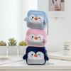 1Pcs Plush Square Penguin Shape Cute Zipper Women'S Coin Purse Earphone Money Storage Bag Key Bag Purse