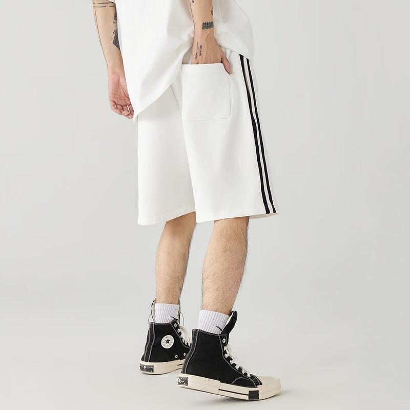 GOLFCROSS Unisex Side Stripe Letter Print Shorts