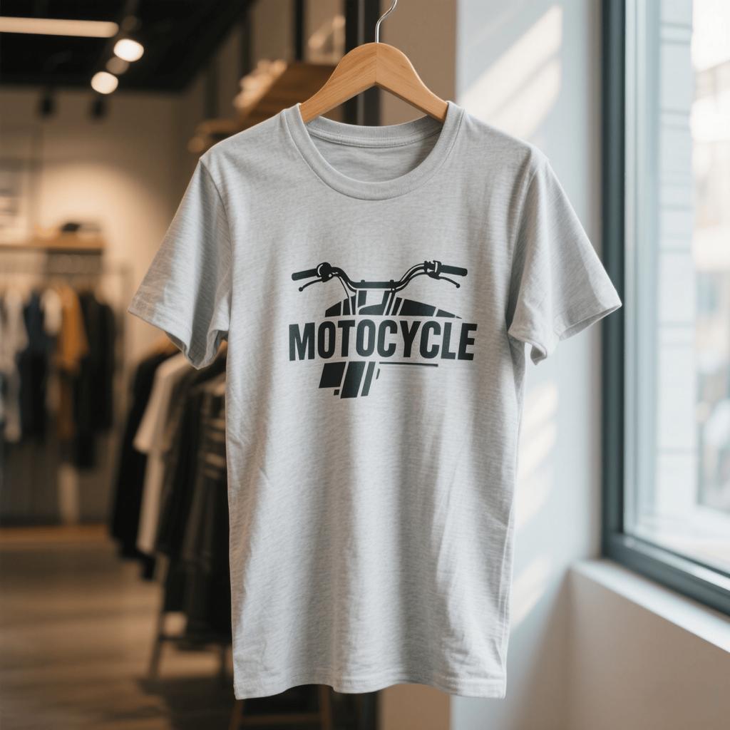 Léto Horký prodej Pánské bavlněné tričko Motocyklové prvky Moto Potisk kola Volné Absorbující pot Sportovní Cyklistický Potisk Tričko Top