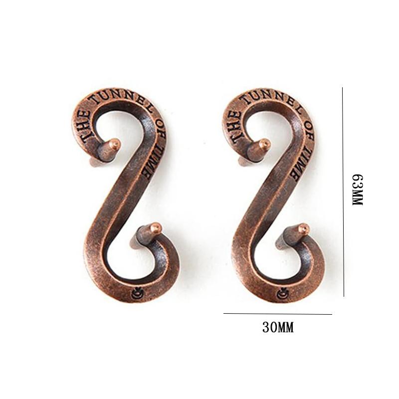 Magic IQ S Lock Metal Puzzles Brain Teasers Disentanglement Problem Solving Toys Educational Gifts For Kids and Adults