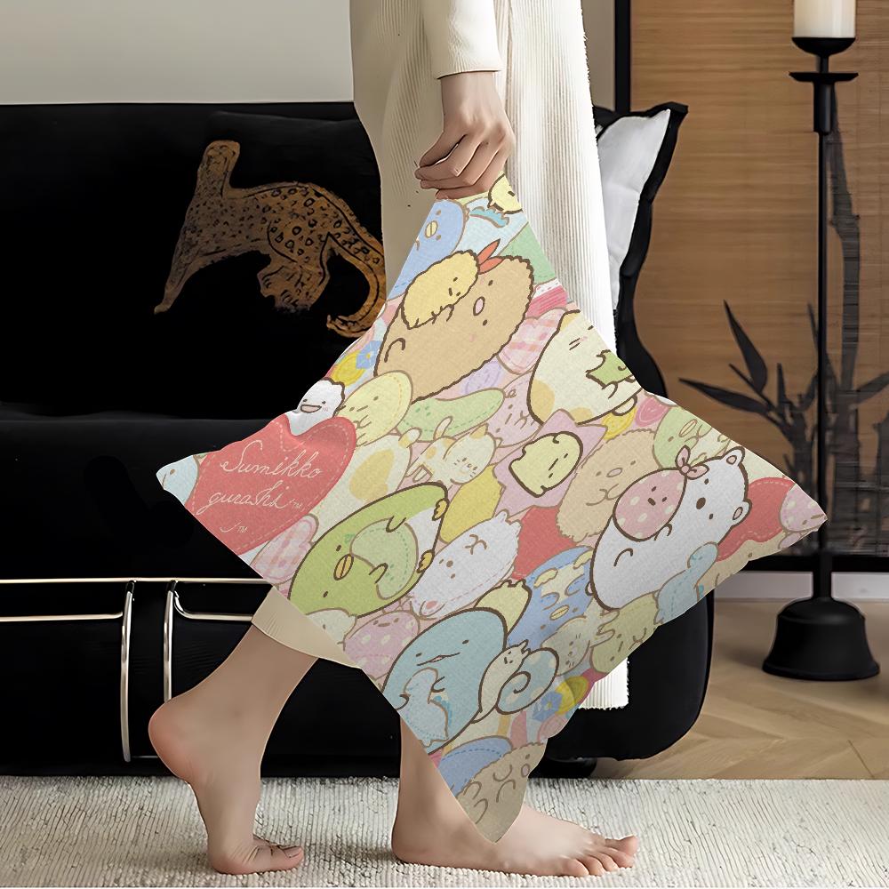 Kawai Sumikko Gurashi Personalized Pillow Cover Kids Bedroom Wild Party Decor Pillowcase Kid Birthday Shower Gift