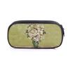 Famous Oil Painting Sunflower Skeleton Cosmetic Case Pencil Bag Van Gogh Stationary Bag Boys Girls Pencil Box School Supplies