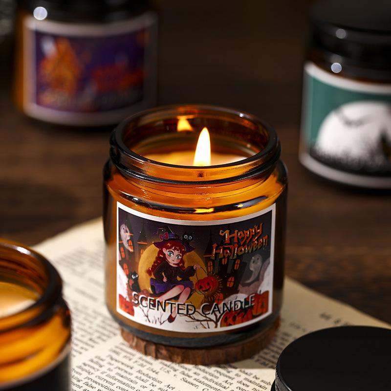 Halloween Scented Candles Creative Decoration Pumpkin Ghost Home Ornament Holiday Funny Candles
