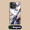 HSR Serval Glass MagSafe Mobile Phone Case for iPhone 17 16 15 14 13 12 11 Air Pro Max Plus Mini Colorful Cover
