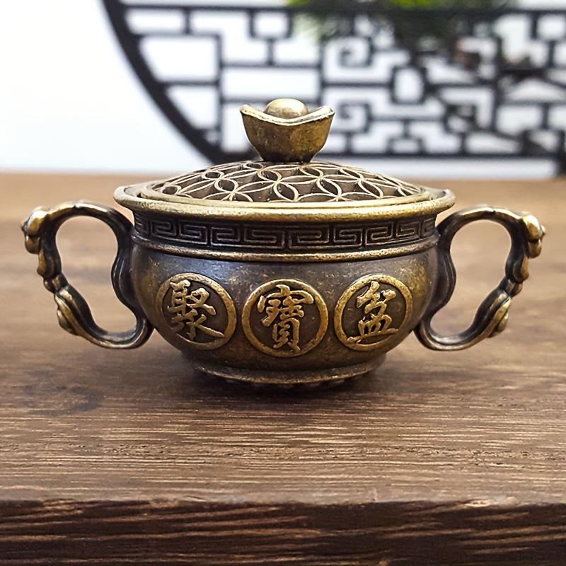 Small Incense Holder Treasure Basin Incense Holder for Indoor Home Use Sandalwood Agarwood Tea Ceremony Decorative Piece Incense Additions