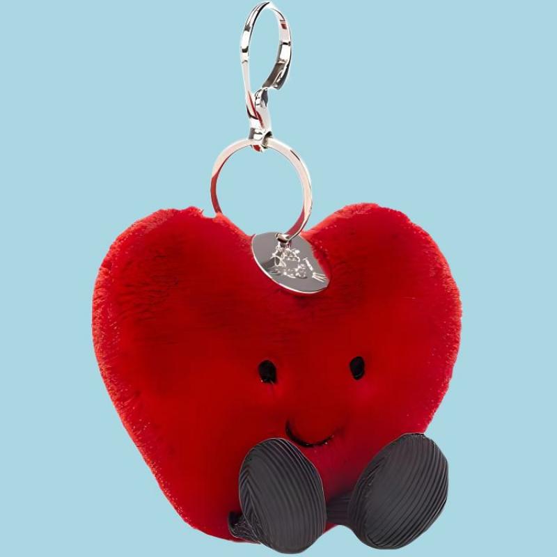 JELLYCAT Valentine's Day Collection Love Bag Charm Doll Plush Pendant 8cm Height