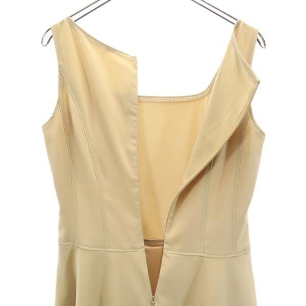 FOXEY Made In Japan No Sleeve Balloon One Piece 38 Beige Back Zip Women Used