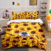 Ensemble Trois Pièces Décoration Pétales de Tournesol Plusieurs Tailles Chambre d'Enfant et d'Adulte Exquis Ensemble de Literie 3 Pièces, Cadeau