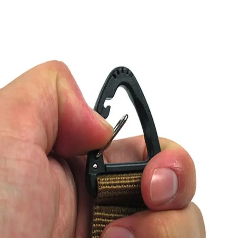 3 PCS Tactical Molle Belt Keeper Webbing Clip Keychain Holders Backpack Carabiners Hook Water Bottle Hanger Key Ring Clasp Clip
