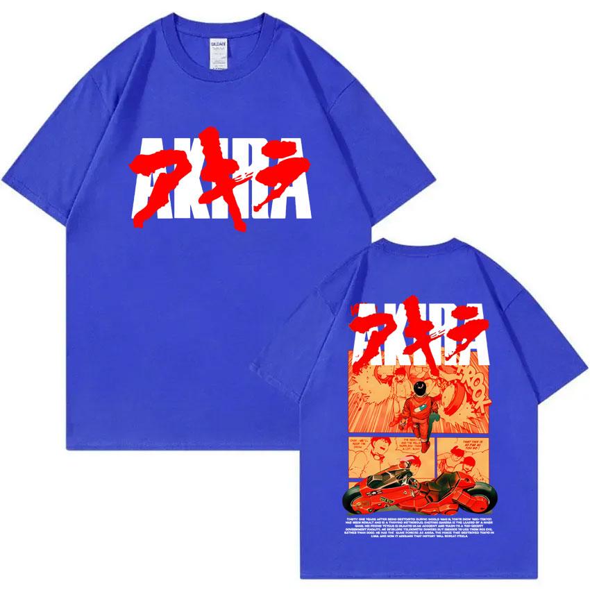 Japanese Science Fiction Cartoon Movie Anime Akira Shotaro Kaneda Graphic T Shirts Unisex Women Cotton Vintage Oversized T-shirts