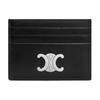 CELINE Triomphe Calfskin Card Holder Women's Black 10L833DPV-38DI