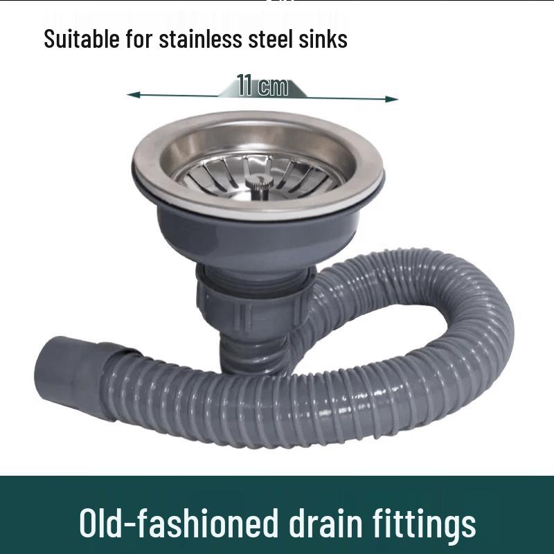 Kitchen Sink Drain Strainer and Pipe Kit