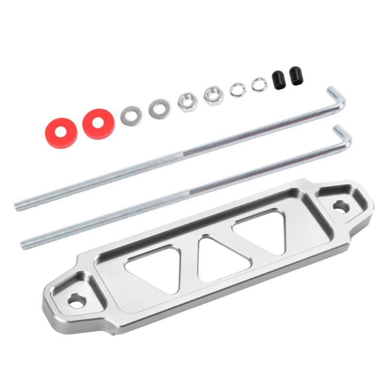 Universal Aluminum Auto Battery Holder 218mm 190mm Easy Install Tie Down Mount Bracket For Enhanced Battery Safety