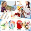 Wooden Template Brush Three Piece Set, Three Sizes of Pure Natural Bristle Paint Brush, Very Suitable for Oil Painting