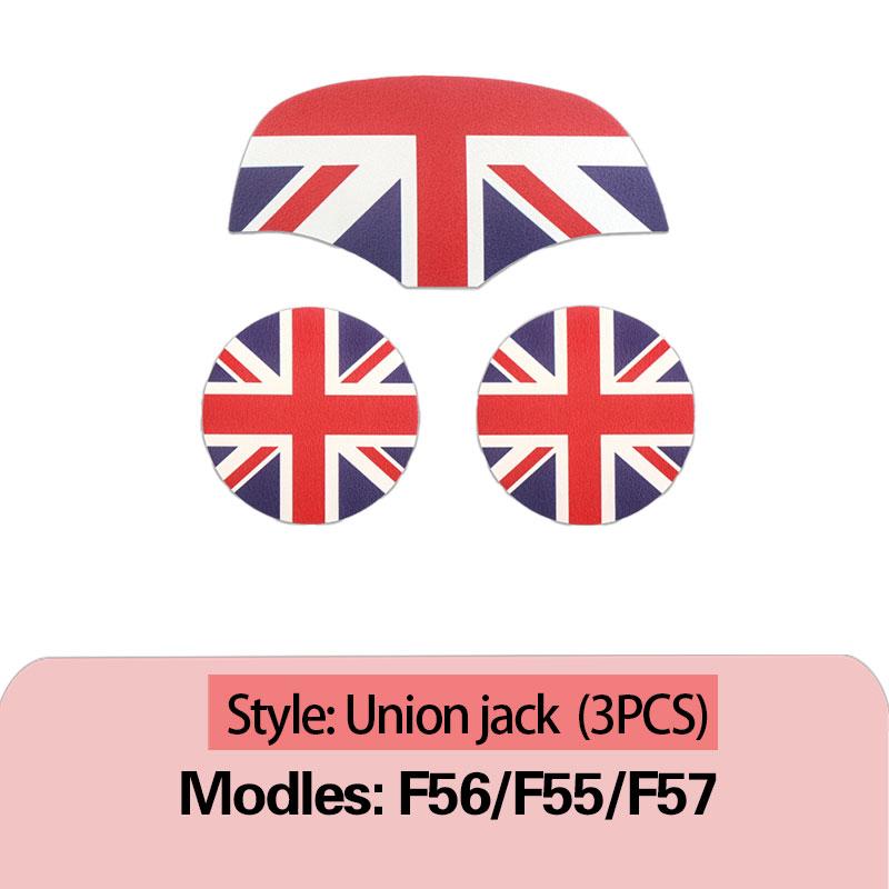 

Автомобильный подстаканник Нескользящие коврики Слот для хранения Кожаная защитная накладка Для MINI COOPERS ONE Cabrio F55 F56 F57 Декоративные аксессуары F55F56F57 Union jack