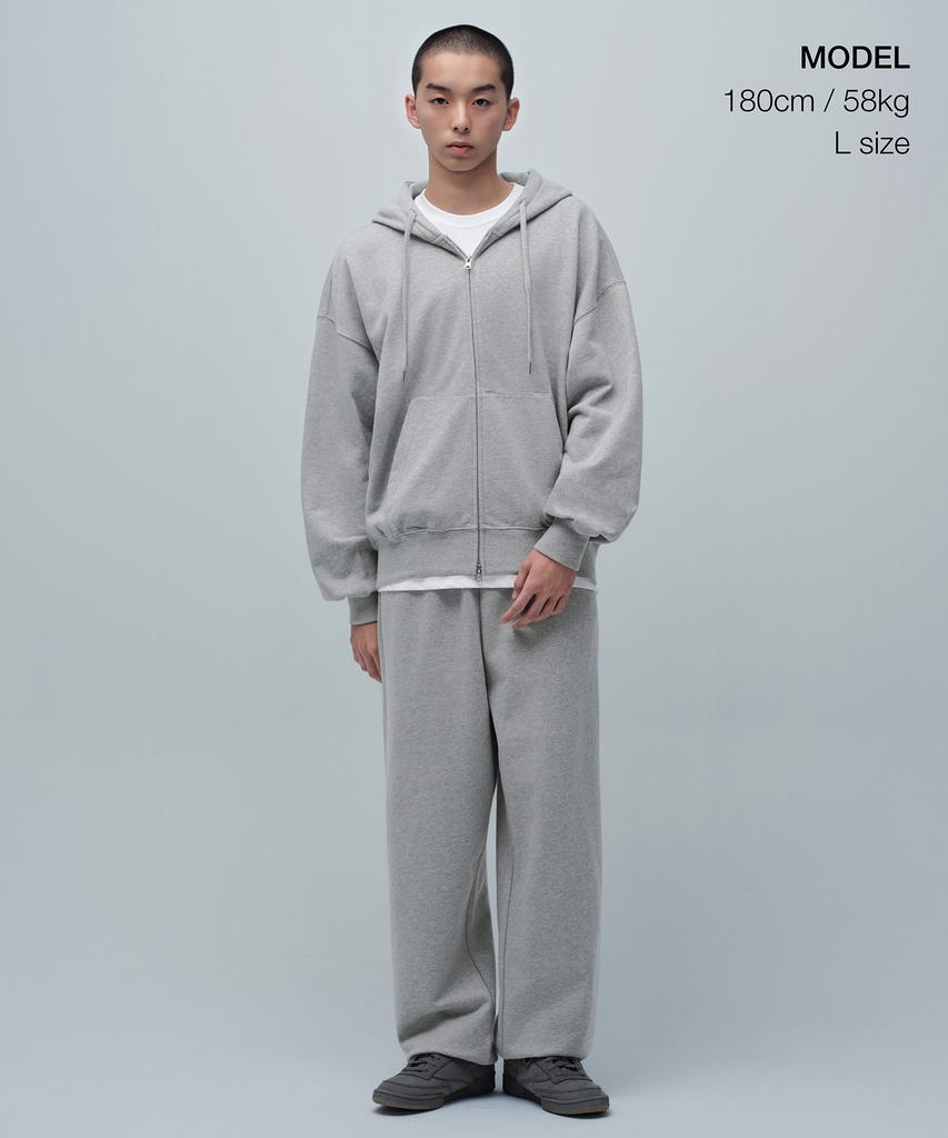 MUSINSA STANDARD Wide Sweatpants [Medium Grey]