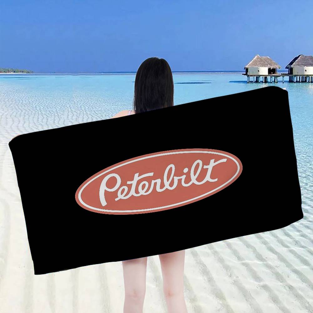 PeterbiltS Racing Car Banner Microfiber Beach Towel Absorbent Quick Dry Soft Yoga Swimming Resort Mountain Climbing Towel