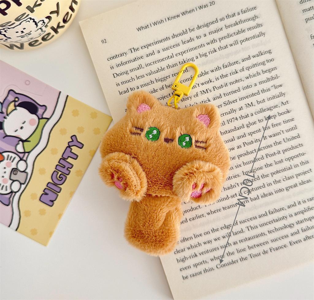 Funny Joy Cute Plush Kitten Doll Pendant Girl Backpack Doll Pendant Couple Bag Keychain Decoration Small Gift
