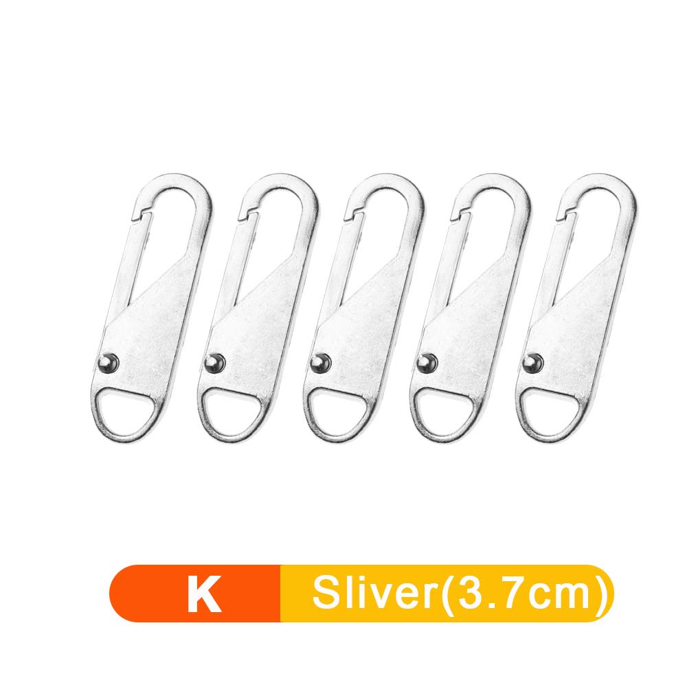 5/1 pz Tiracerniera staccabile universale Kit di riparazione per cerniere in metallo di ricambio per valigie, borse, vestiti e cursori per cerniere
